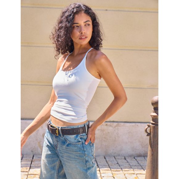 Womens Genuine Leather Belt For Jeans Western Cowgirl Belts For Ladies, Black,😻 - Picture 3 of 6